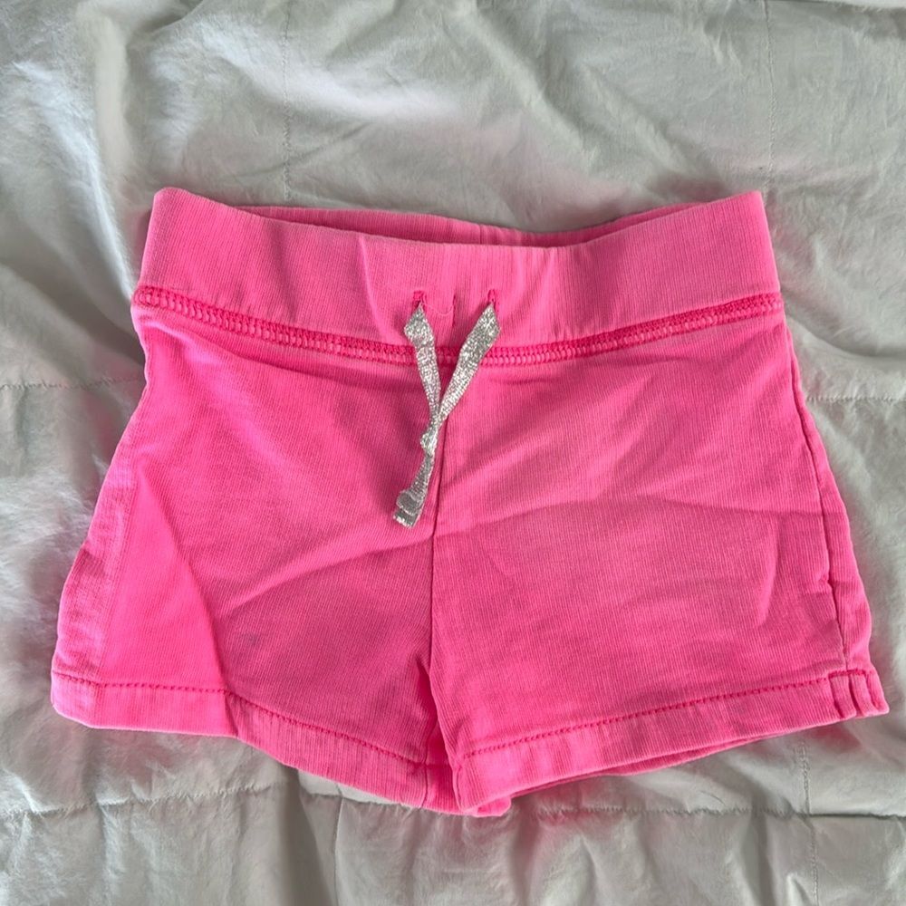Carter's Hot Pink Girls New No Tags 2T Shorts Sparkle Tie